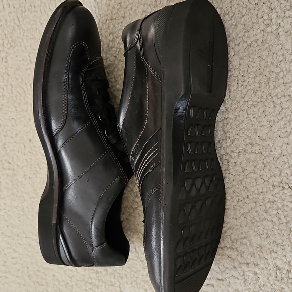 ECCO Men's Black Leather Shoes Size 9.5 - Picture 7 of 14